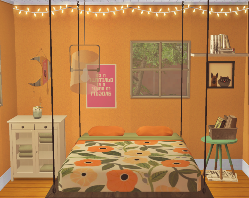 Just a tiny, orange-y room  