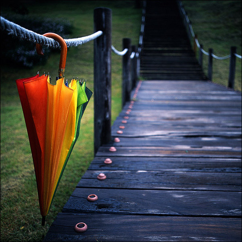 rainbow umbrella #5 by yein~ on Flickr.