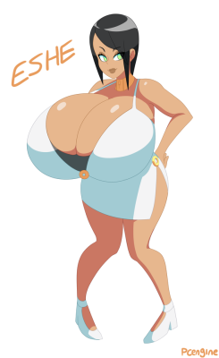 pcengine:Small redesign of my character Eshe!