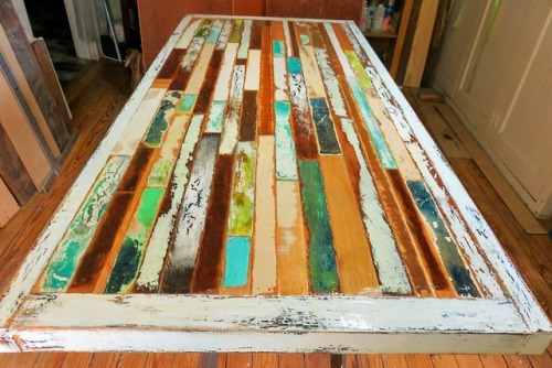 sosuperawesome:Painted Reclaimed Wood FurnitureTrashstudio on EtsySee our #Etsy or #Furniture tags