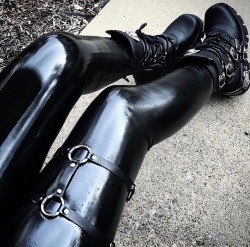 punkgoth666:  New Rock Boots & Shiny