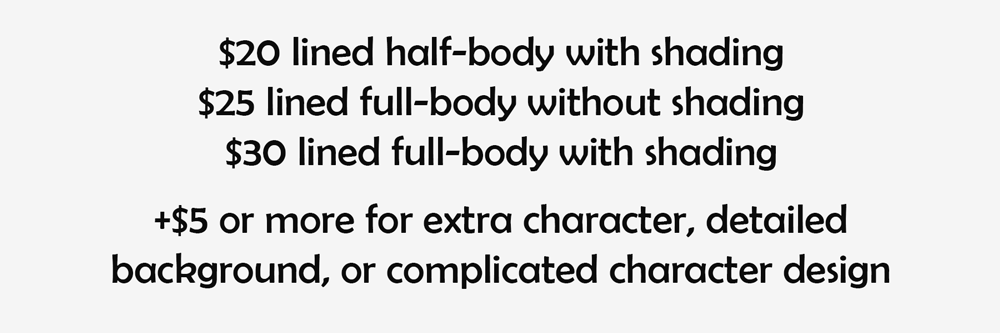 sweetbot:  I’m officially opening up commissions for the summer with a new + improved
