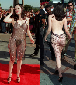 rentonings:   rose mcgowan giving zero fucks at the 1999 vmas  