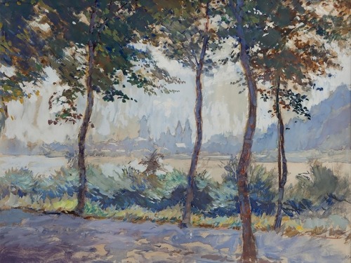 Carl Jutz the Elder, “Birch Grove”, circa 1905