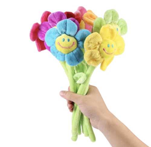 plush flowers with bendable stemssource 1, 2.