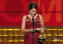thejulialouisdreyfus:“Julia said something to the effect of “I think one of us will win. If I do, wi