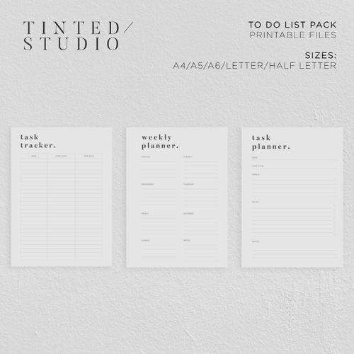 To Do List Printable Pack Collection