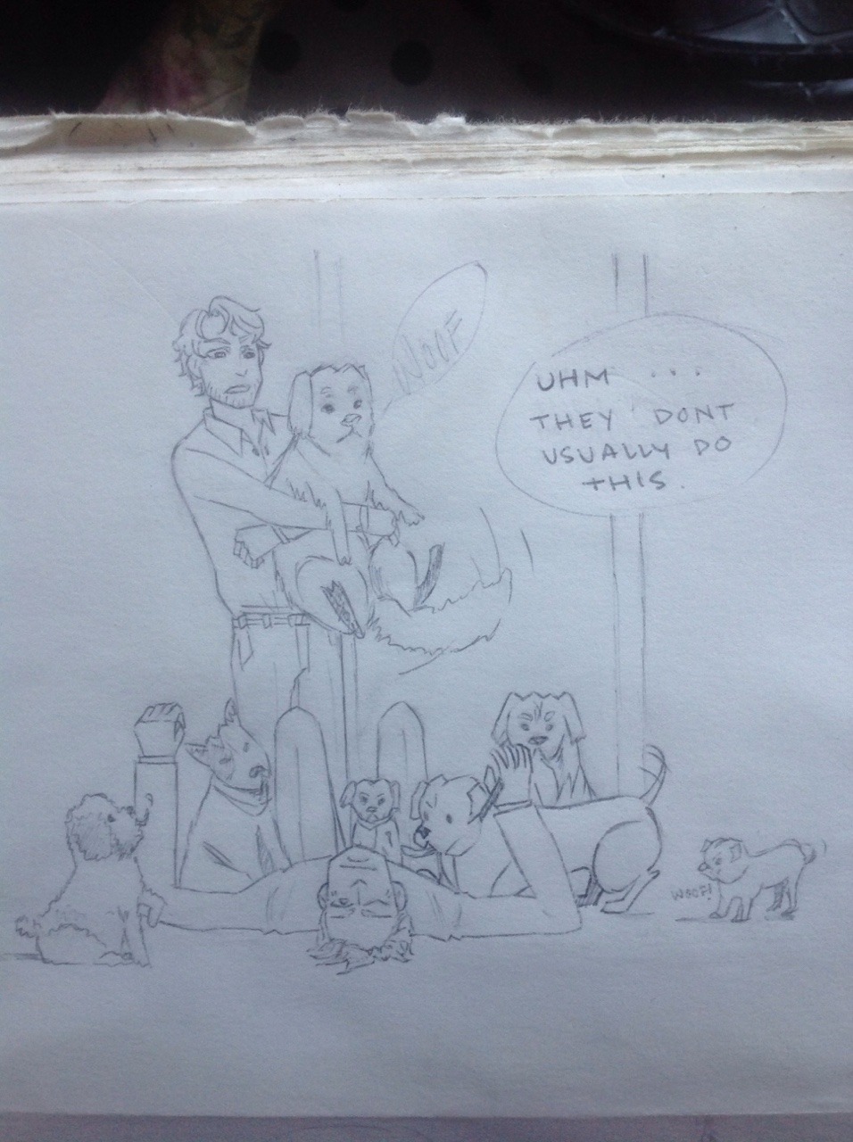 whatthefuckisthatthing:Will’s dogs smell people meat on Dr. Lecter. And fall in