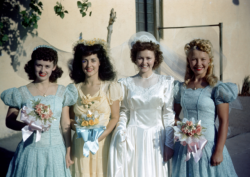 yesterdaysprint:Wedding party, California,