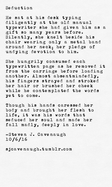 sjcavenaugh:  Seduction  By Steven J. Cavenaugh 