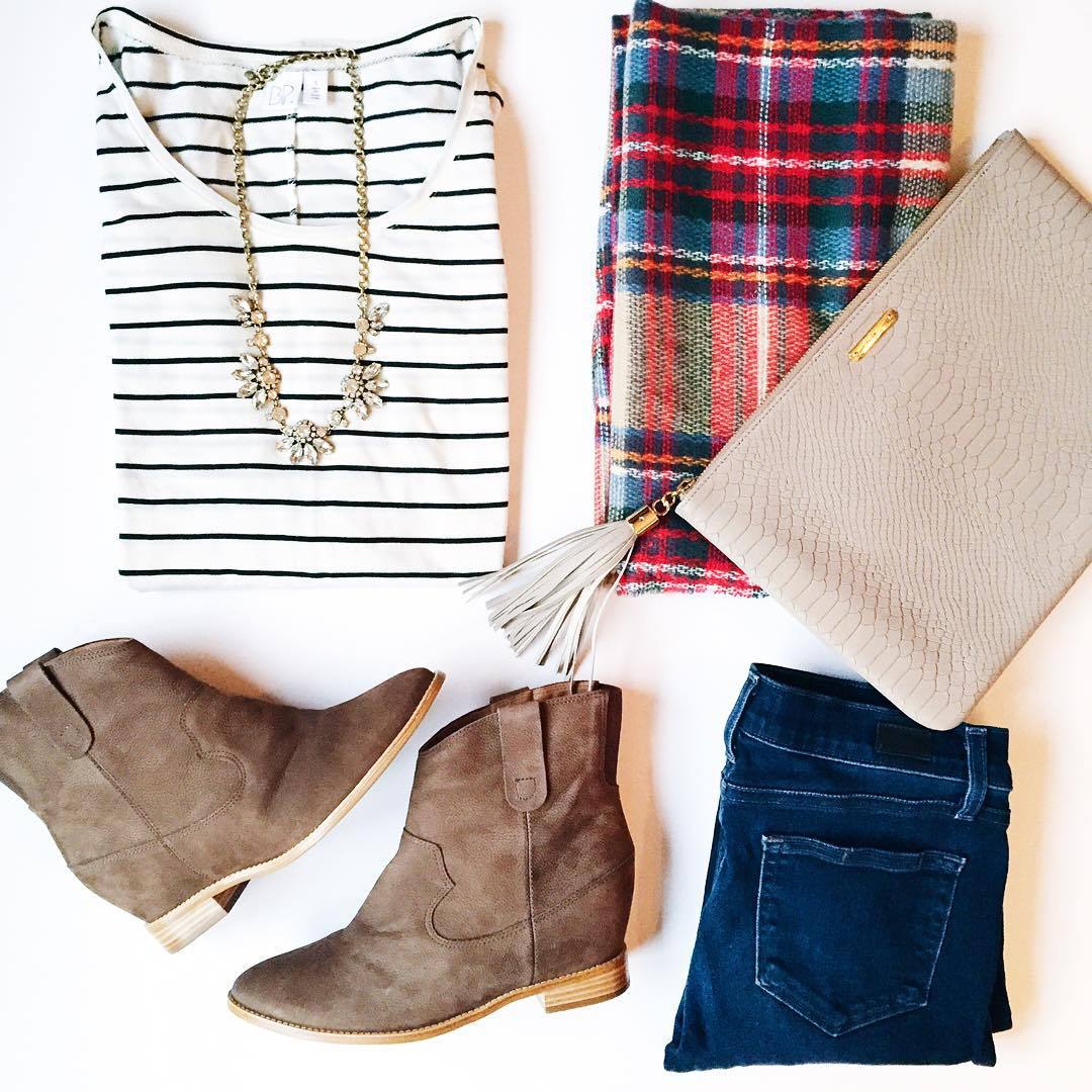Like — Planning on wearing stripes & plaid & these wedge...