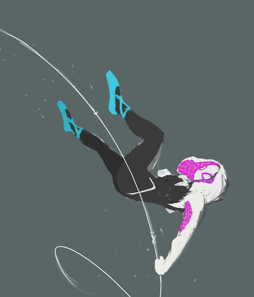 Here’s a Spider-Gwen I did a while back. 