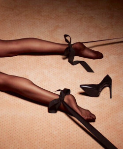 Punish-Her-Porn:  Black Nylons