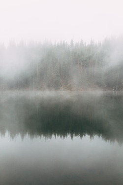 intoconsistency:  We ran into some early fall fog at Bloods Lake yesterday near Guardsman Pass, Utah.  instagram/flickr/twitter 