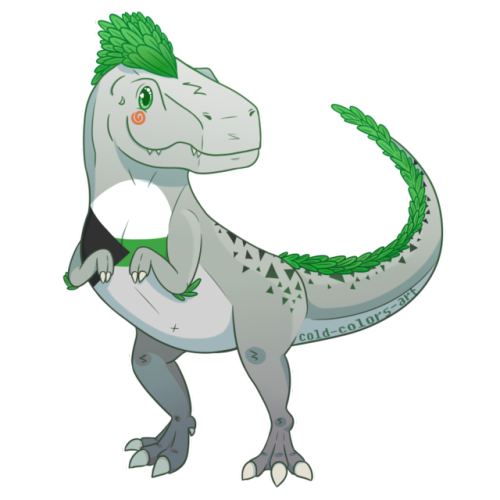 Behold! The Demiromantic version of my Demisaurus Rex! :DHe’s up for purchase on redbubble!