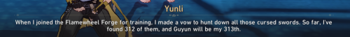 Doing Yunli's Story Quest