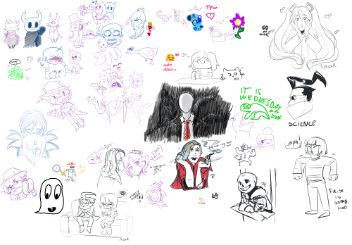 nightdreamerdoodles: Another lovely Drawpile, but this time I was companied with @wildunderbeastly @