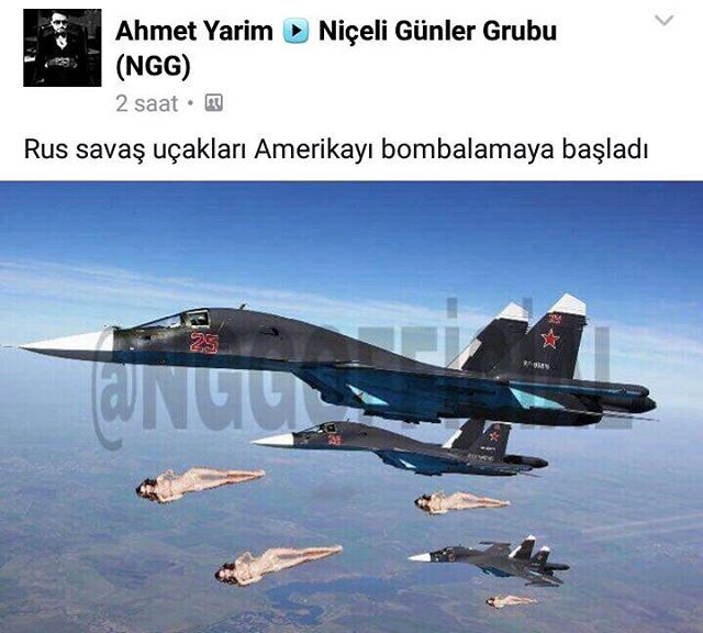 Rus savaş uçakları...