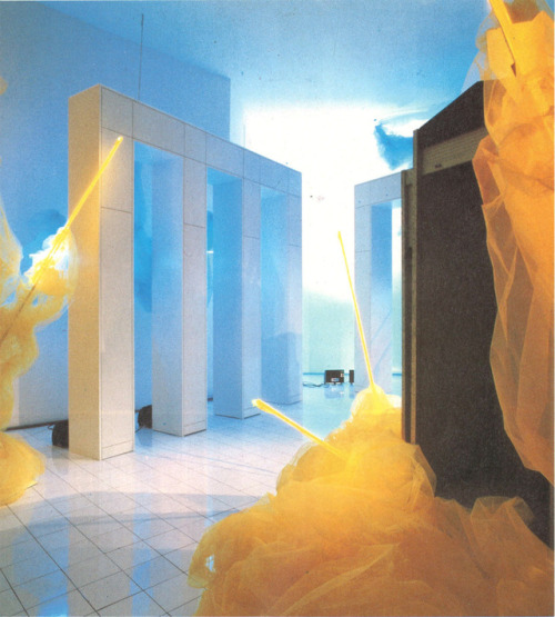 80sretroelectro:Art installation by Nando Vigo, 1984. Scan #3
