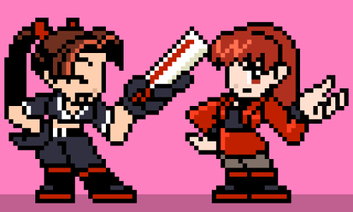 Might Be A Bit Late, But I Made A Thing With Mai + My OC Uta For Mai's City Of The Wolves Announcement.