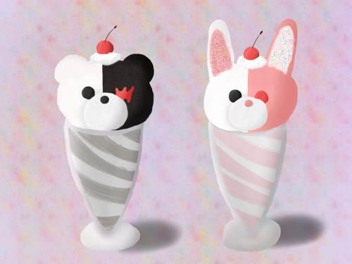 Monokuma And Monomi Sundaes