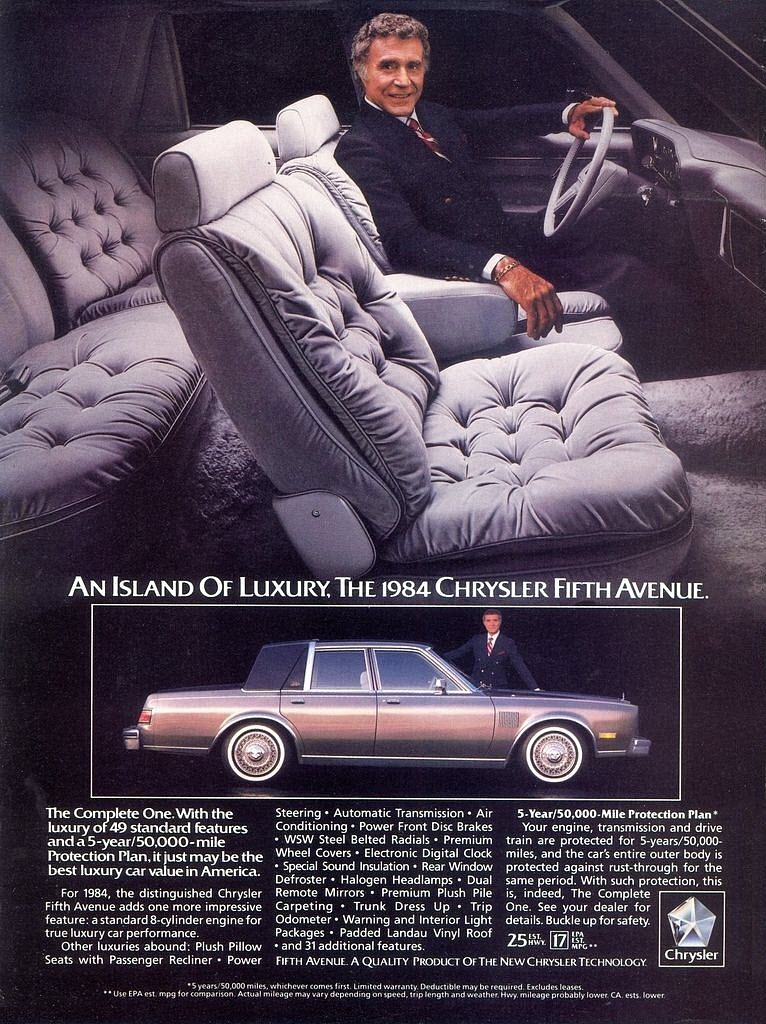floydnphx: goshyesvintageads: Chrysler Corporation, 1983 Hey Ricardo, Where’s the “Rich