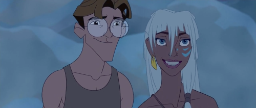 Playing a Disney trivia game when I was suddenly attacked by a whitewashed Kida. ( ’’>_>) From