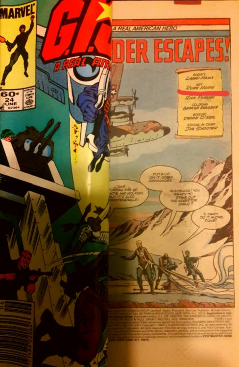 #GIJOE 24, 1984. By Larry Hama, &amp; interior art by … RUSS HEATH!