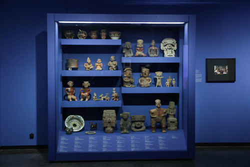 Frida Kahlo filled her home with ancient Mexican ceramics, stone sculptures, and folk art similar to