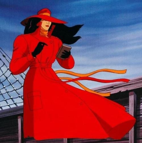 i am hopelessly in love with 80s and 90s Carmen Sandiego.