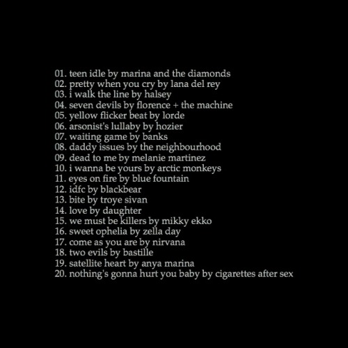 herxnstairs: melancholy | listen a playlist for cigarettes and blood; for moody eyes and broken hear