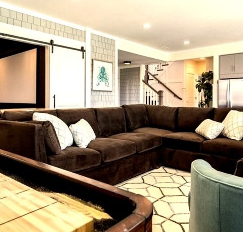 Open - Transitional Family Room