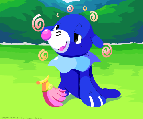 Nanab Berries have a very calming effect on Popplio.