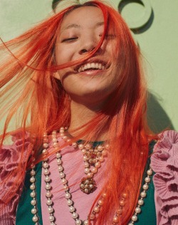 leerings: rina sawayama for gucci ; styled