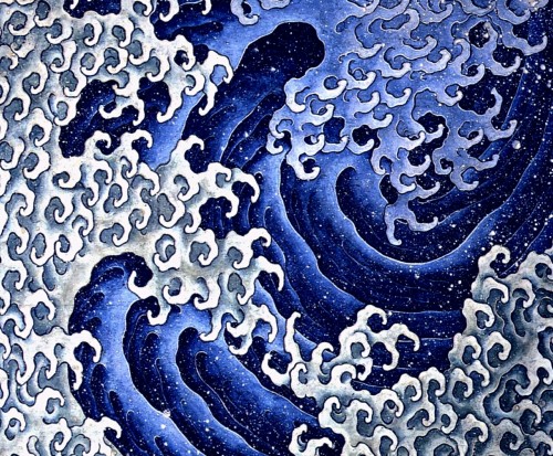 detailedart:By the Japanese artist Katsushika Hokusai (ca. 1830 and 1833, color woodblock).