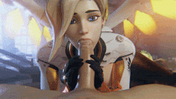handholding-is-a-sin: Mercy - healing intensifies Full animation links: mp4 | gfycat  Here is the anim from the WIP. Happy Xmas btw!  Enjoy! Support welcome 