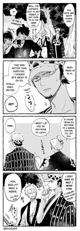 Reschedule the PlanLaw finds out Luffy is 19 and he’s a little restless. Omake: Onii-san whose head 