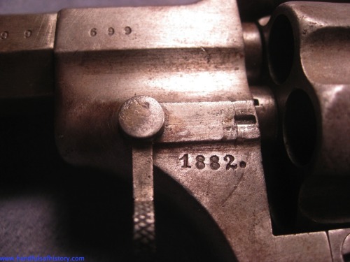 handfulsofhistory:  Take down lever on a German Reichsrevolver.