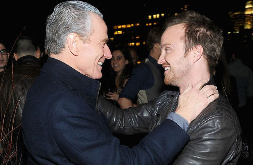 bryancranston: Bryan Cranston and Aaron Paul attend DreamWorks Pictures Need For Speed screening aft