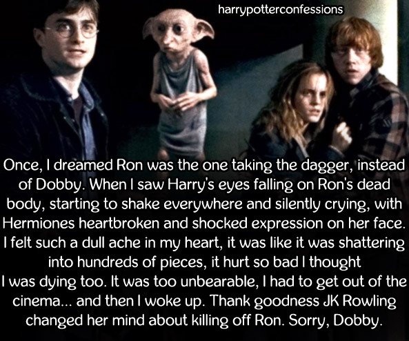 J.K. Rowling is sorry she killed off Dobby