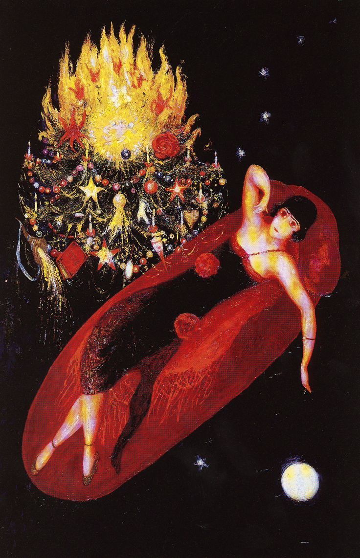 womeninarthistory:  Portrait of My Sister, Ettie Stettheimer, Florine Stettheimer