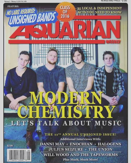 Be on the lookout for @theaquarianweekly&rsquo;s &ldquo;Usigned Bands Issue,&rdquo; featuring my cov