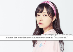 unpopularkpop-opinions:  Murase Sae was the