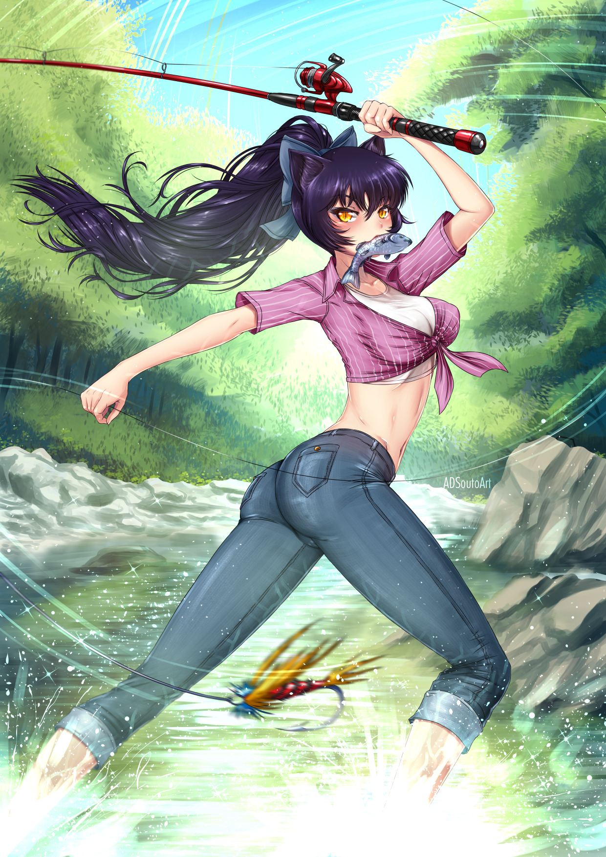 adsoutoart:  Hi, here my new Blake Belladonna fanart, one of the main characters