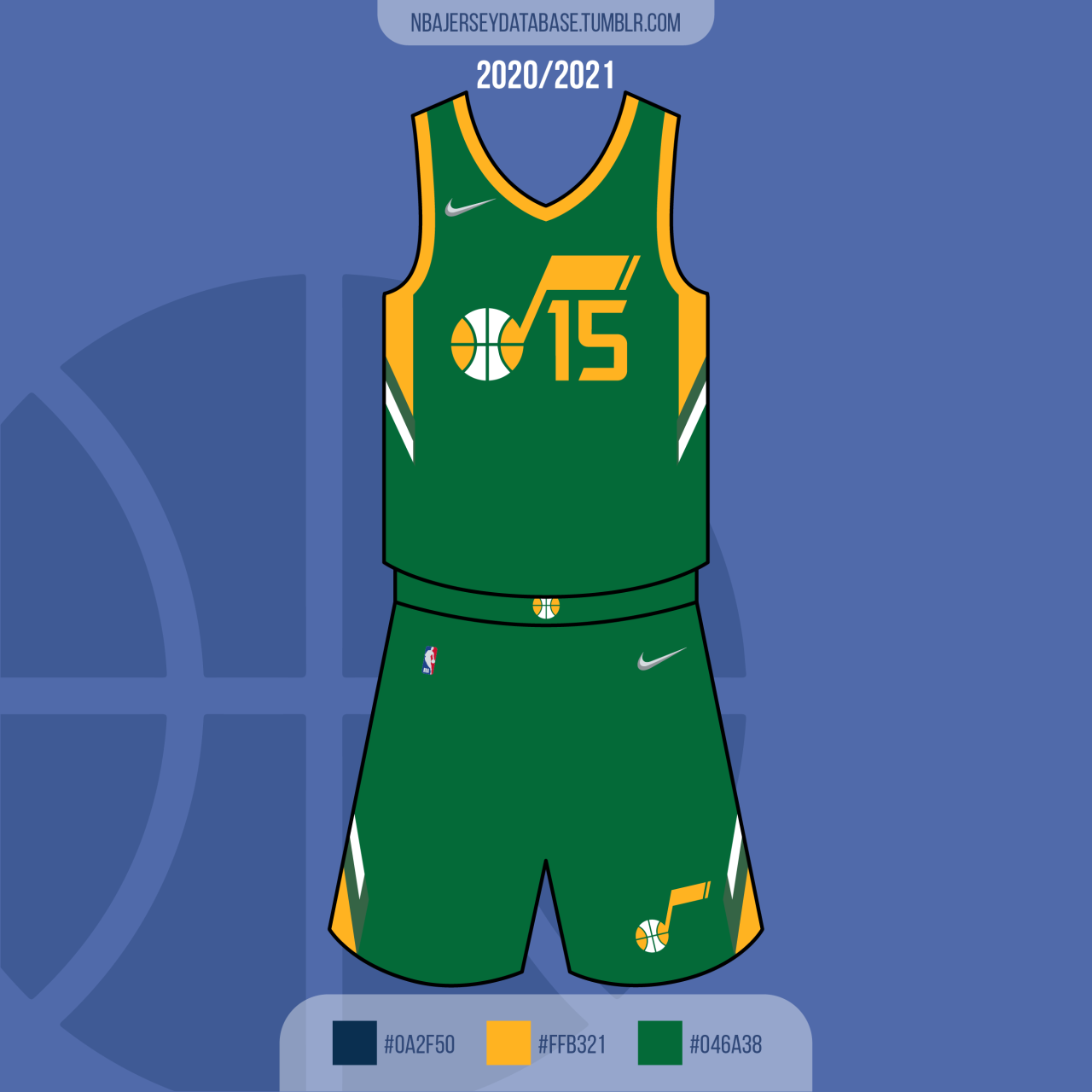 NBA Jersey Database, Utah Jazz Earned Jersey 2020-2021