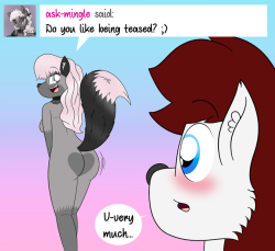 ask-aaronthewolf:Asked by @ask-mingle X3 Nice booty~ ;3