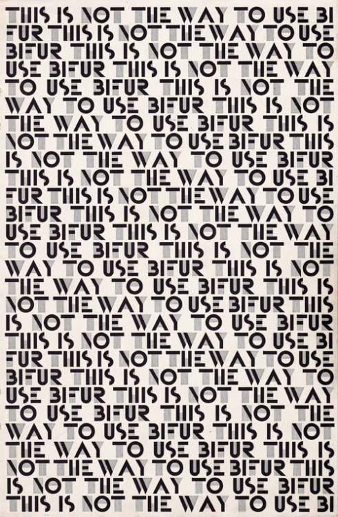 Adolphe Mouron Cassandre, typeface Bifur, designed 1929. Promotional Brochure by Soldans Ltd. London