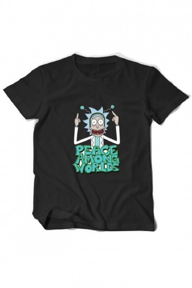 beautiful-kitty:  Rick&amp;Morty Black Tees  Crazy Rock&amp;Morty  School