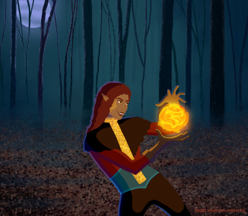 Vaylin Venrie a pyro sorceress that I’ve been playing as through the campaign, The Rise of Tia