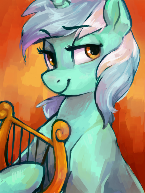 projectrobert:  artbybronies:  Lyra Heartstrings by johling  ^w^  c: